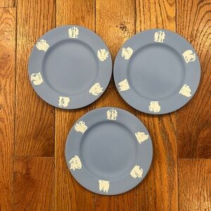 Wedgwood Jasperware Plate Dish Grecian Bread Butter Set Lot Lot 3 Vintage MCM